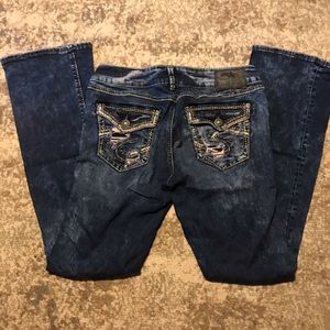 Silver Elyse mid bootcut